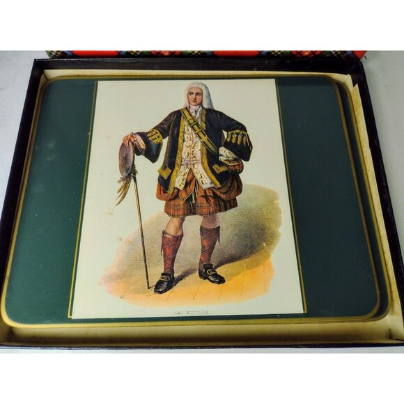 Vintage Mac Intosh Clans 3 Cork Back Placemats Argyll Repro Isle of Islay Tartan - Picture 2 of 6